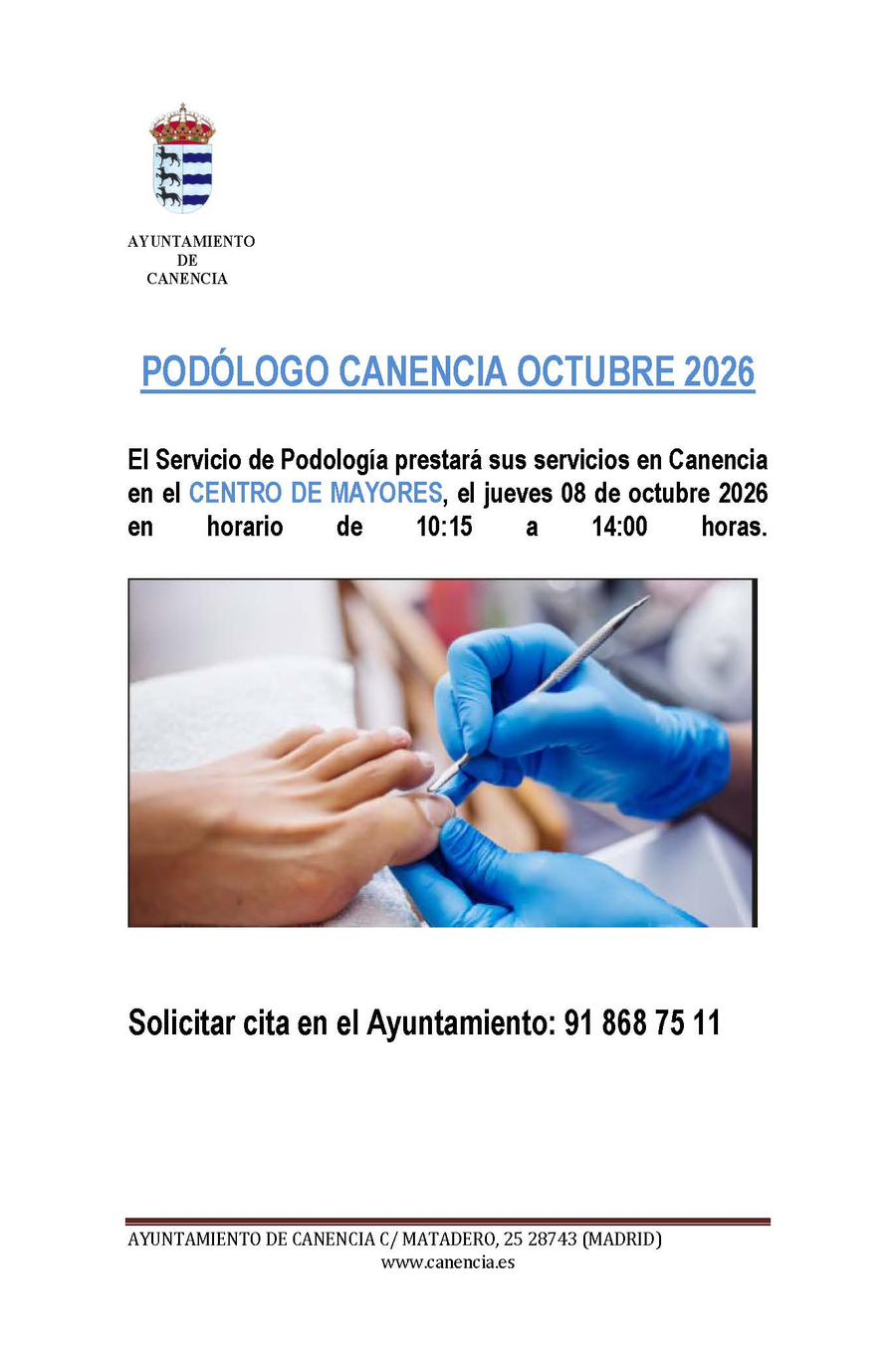 AVISODEpodologoOCTUBRE2026