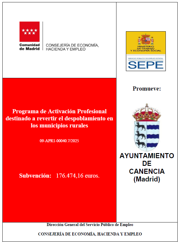 Activación profesional revertir despoblamiento Canencia 2025