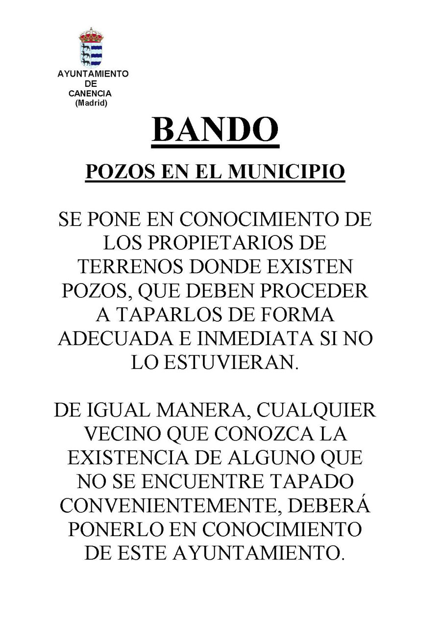 BANDO POZOS PARTICULARES