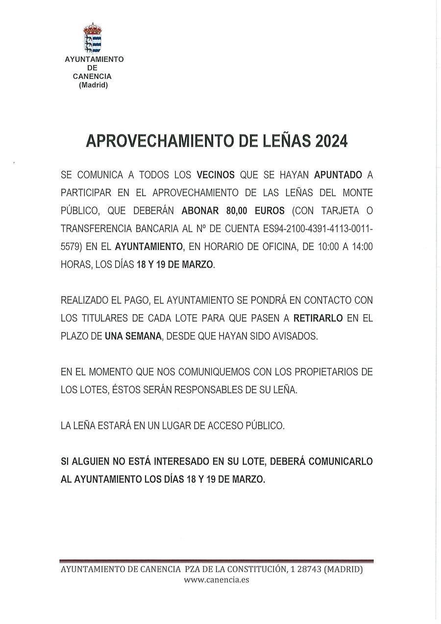 aprovechamiento leñas 2024