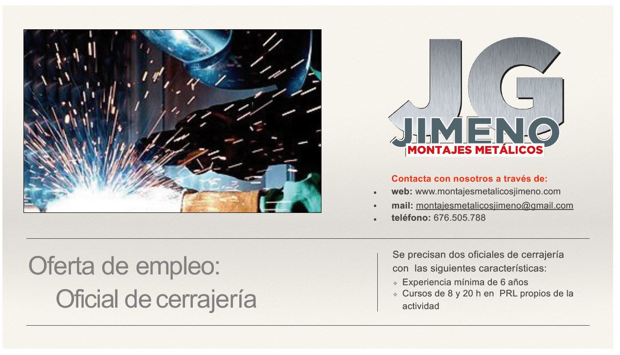 Oferta empleo oficial cerrajeria