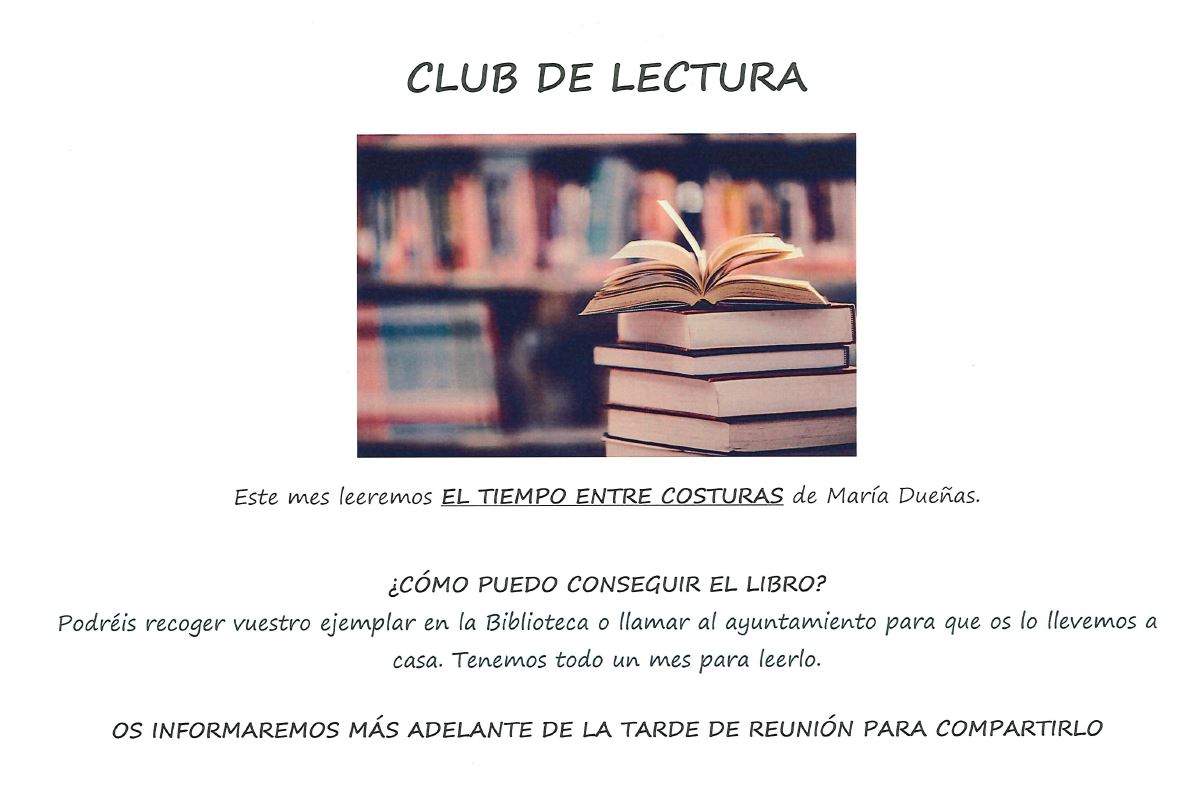 Club de lectura marzo 22