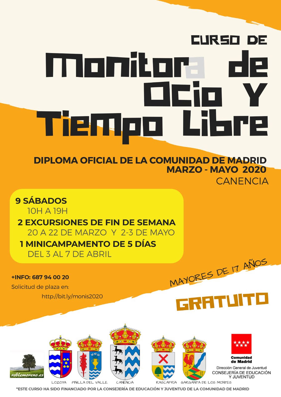 curso monitor ocio tiempo libre 2020