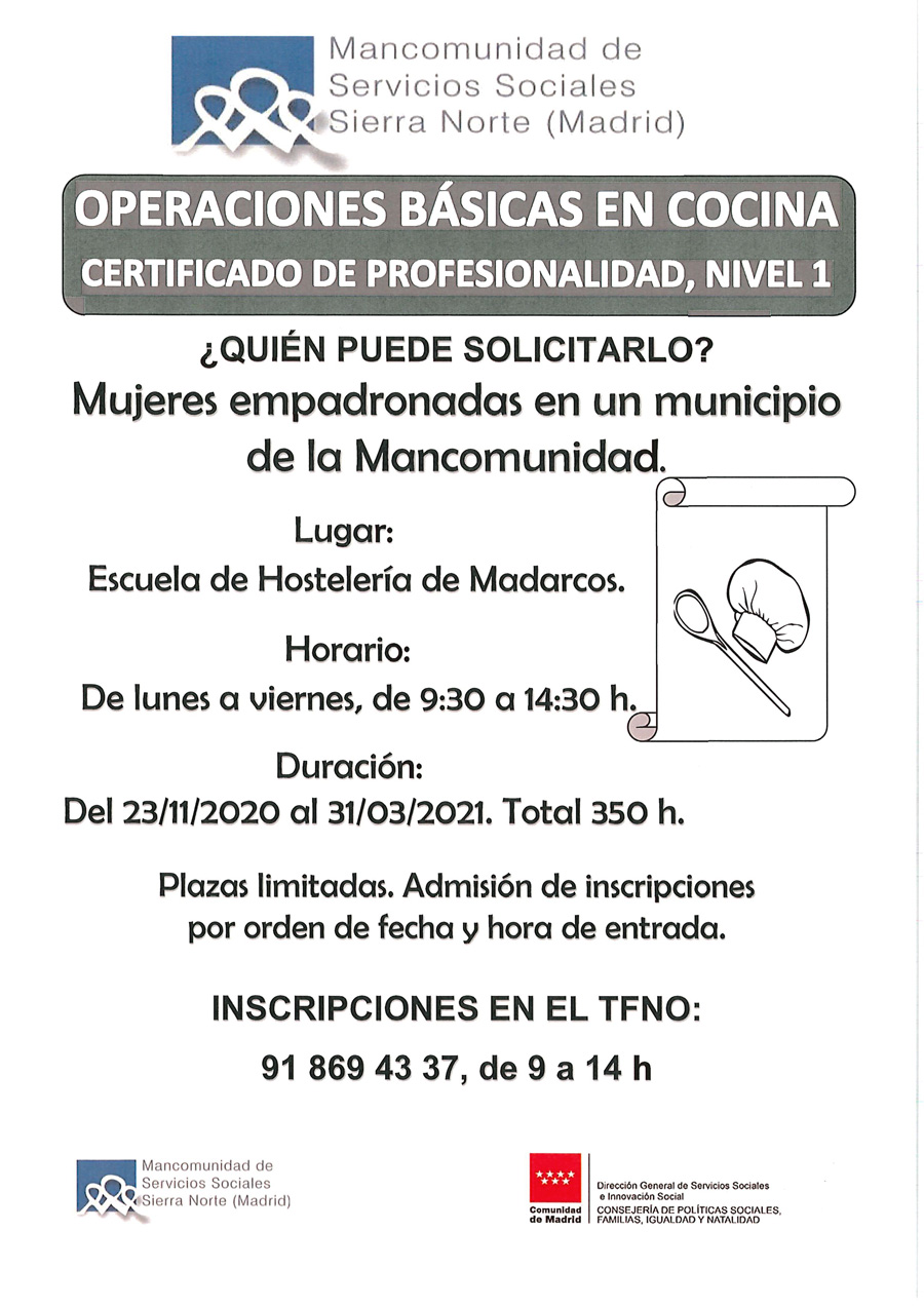 curso MSSSN operaciones basicas cocina