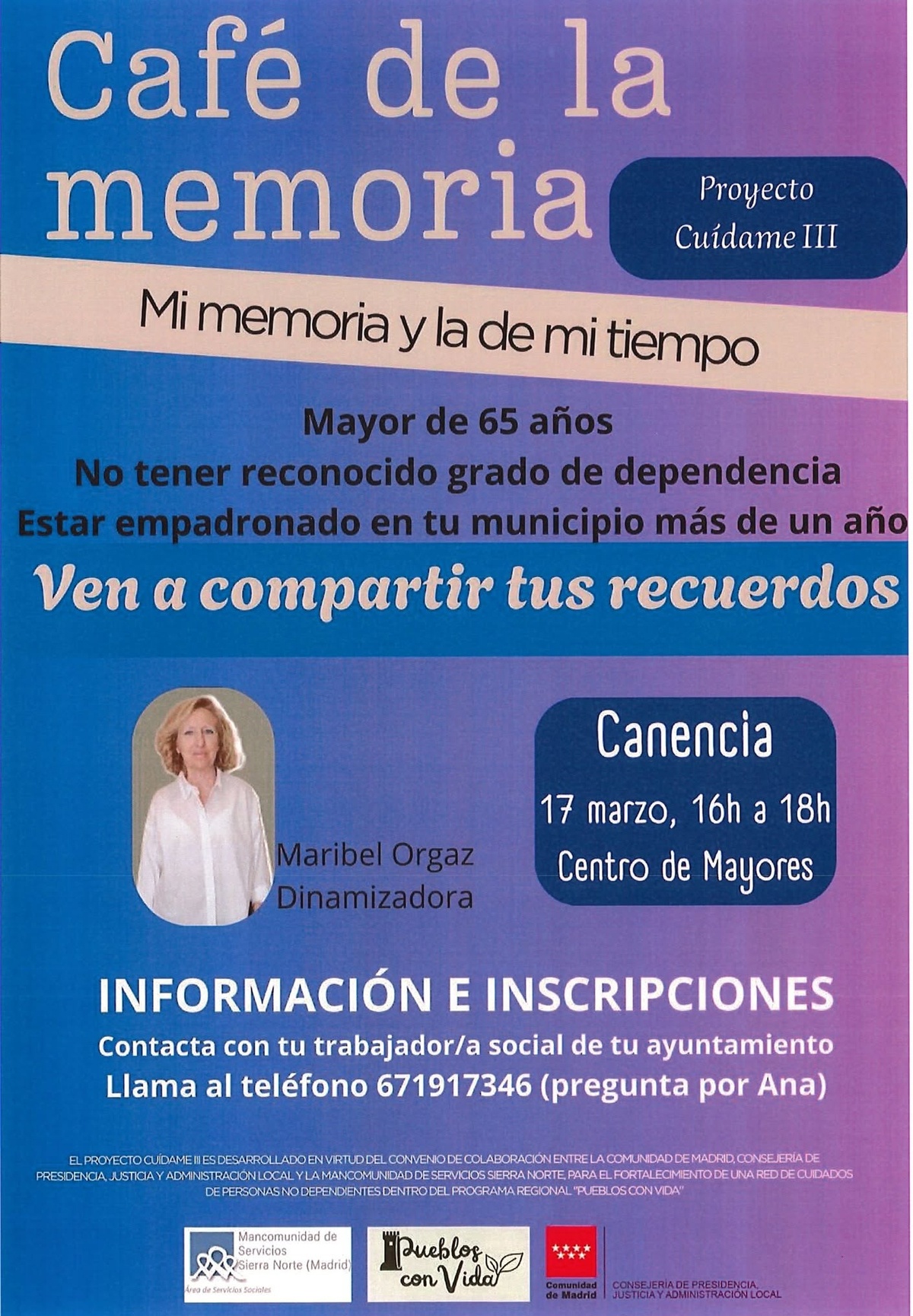 Café memoria Canencia marzo 2026